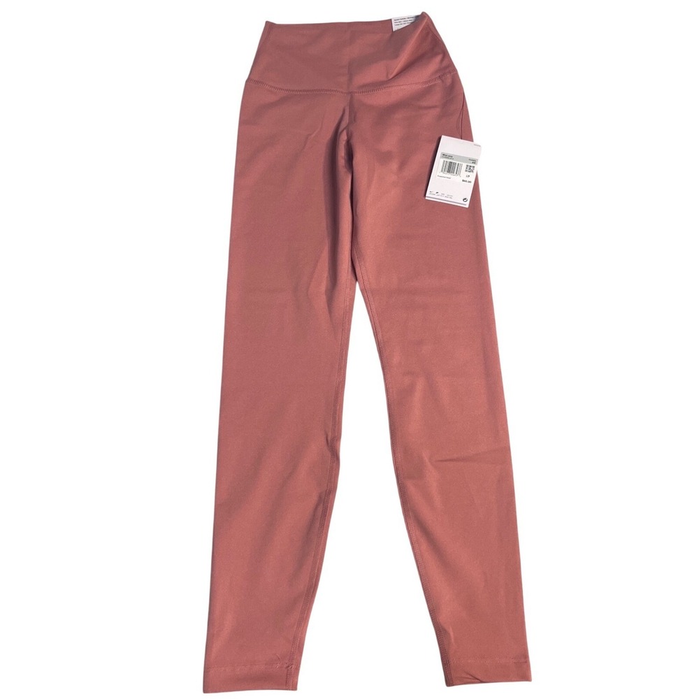 Nike Yoga Leggings Women XS Desert Berry Pink NWT High Rise 7/8 Tight CU5293-614